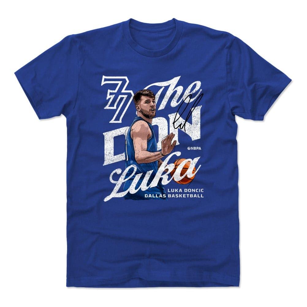 500 Level T-Shirts Luka Doncic Dallas Mavericks 500 Level NBA The Don T-Shirt - Blue