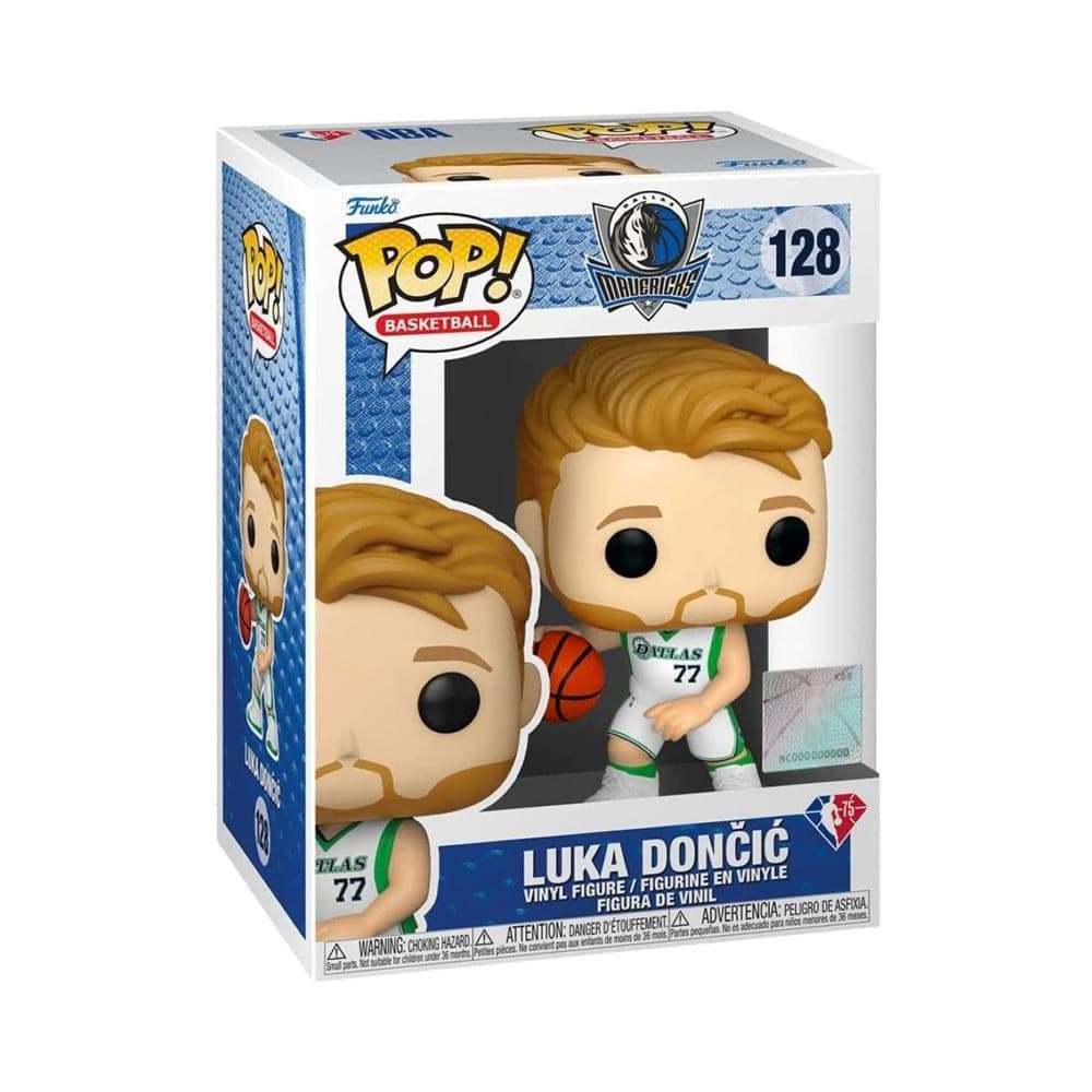 Funko Figures Luka Doncic Dallas Mavericks Funko NBA 21-22 City Edition Pop Figure - White