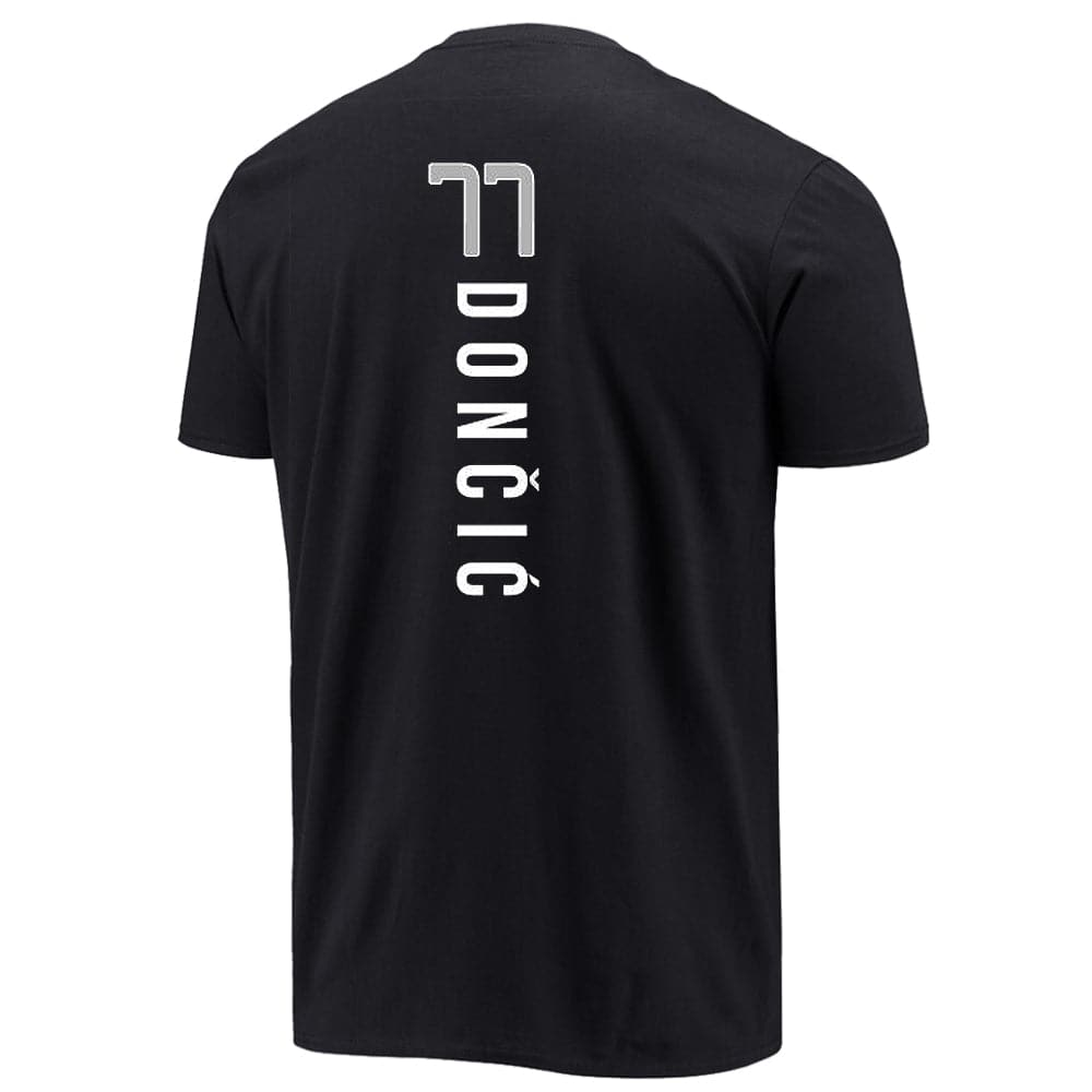NBA Essentials T-Shirts Luka Doncic Dallas Mavericks NBA Essentials Top of The Key T-Shirt - Black