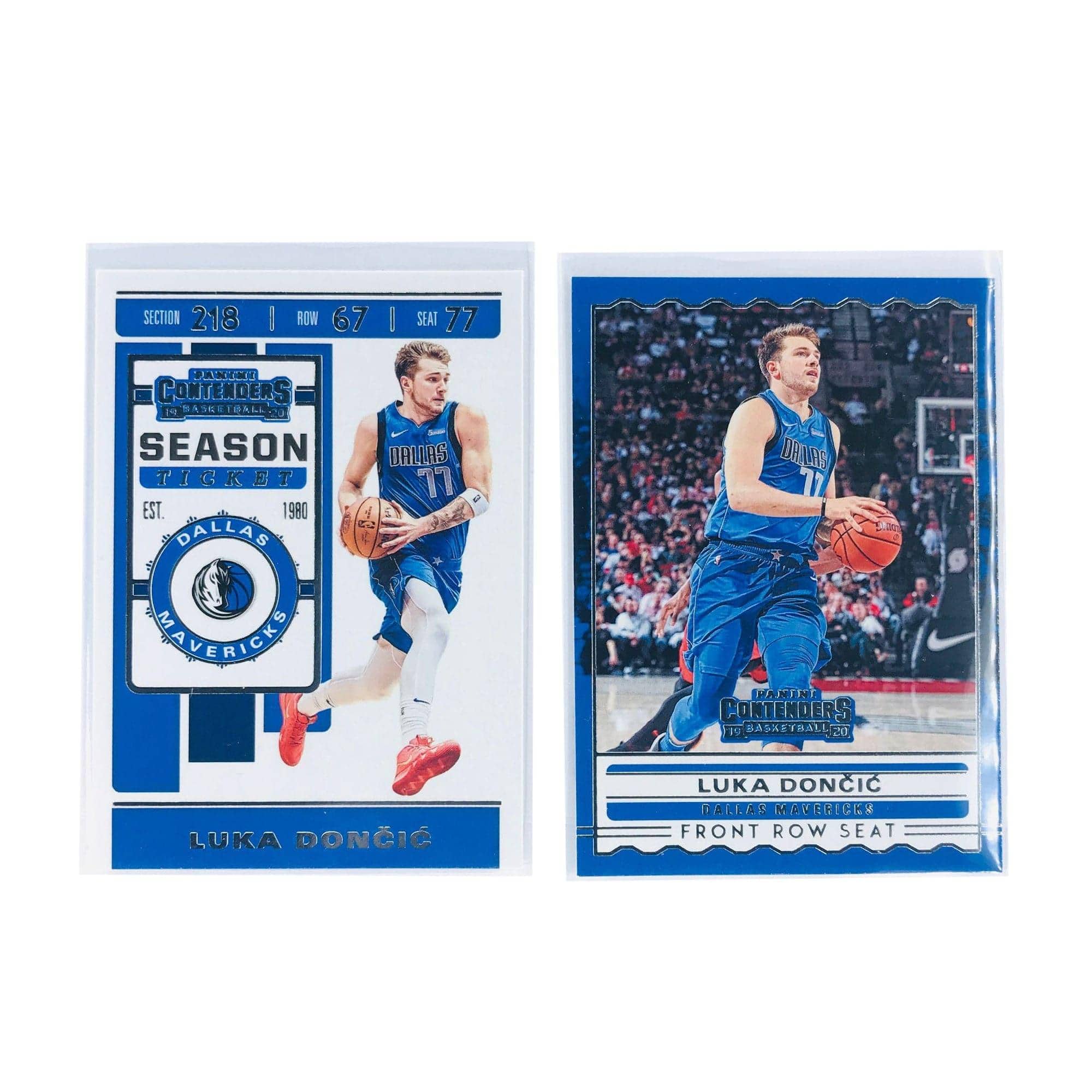 Panini Cards Luka Doncic Dallas Mavericks Panini NBA 2 Card Contenders Set