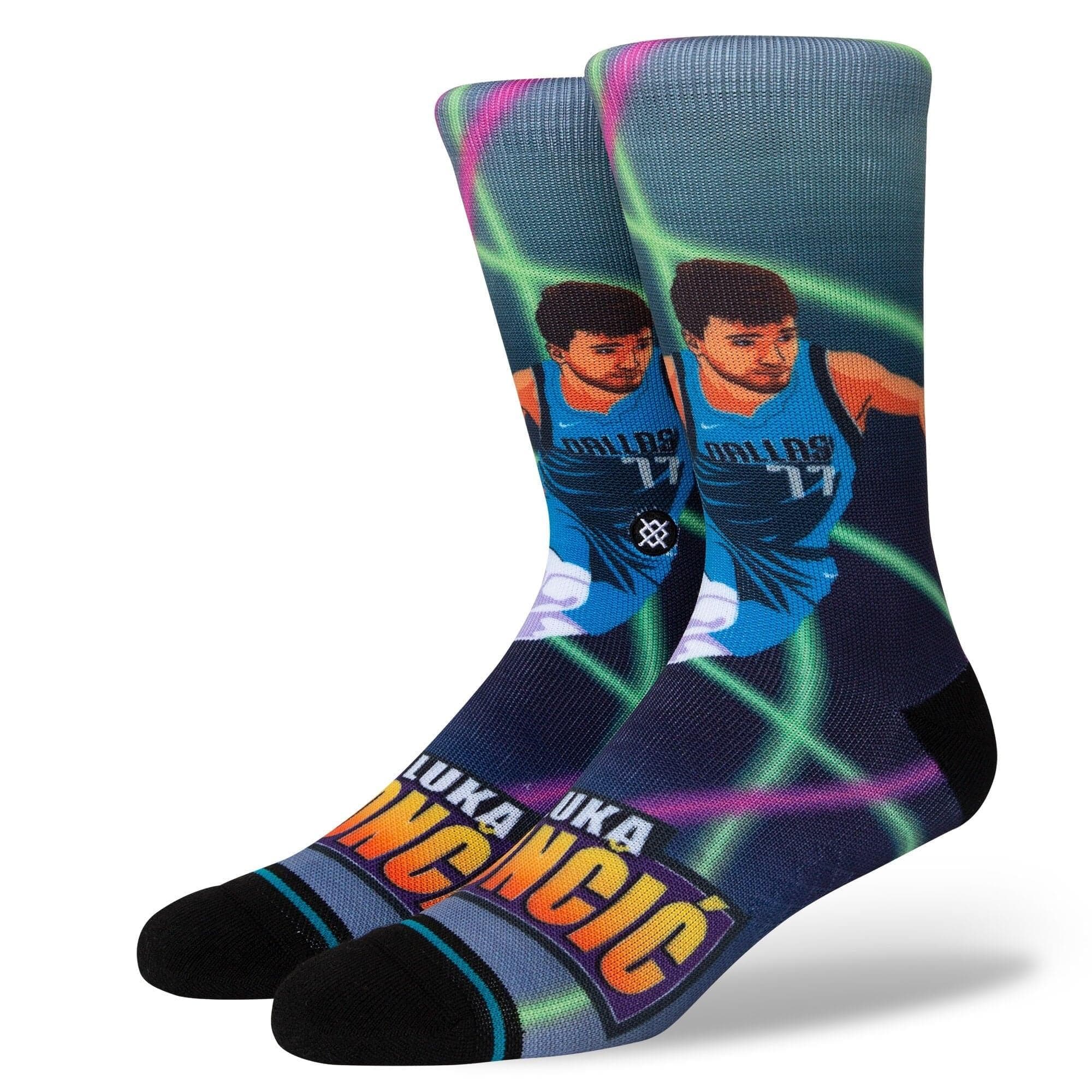 Stance Socks Luka Doncic Dallas Mavericks Stance NBA Fast Break Player Crew Socks