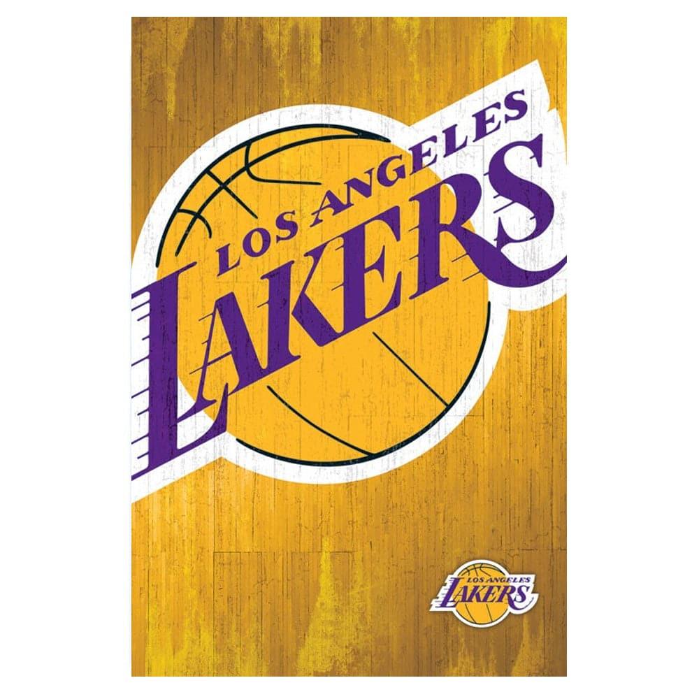 Los Angeles Lakers Hardwood Logo Trends NBA 57 x 86cm Poster