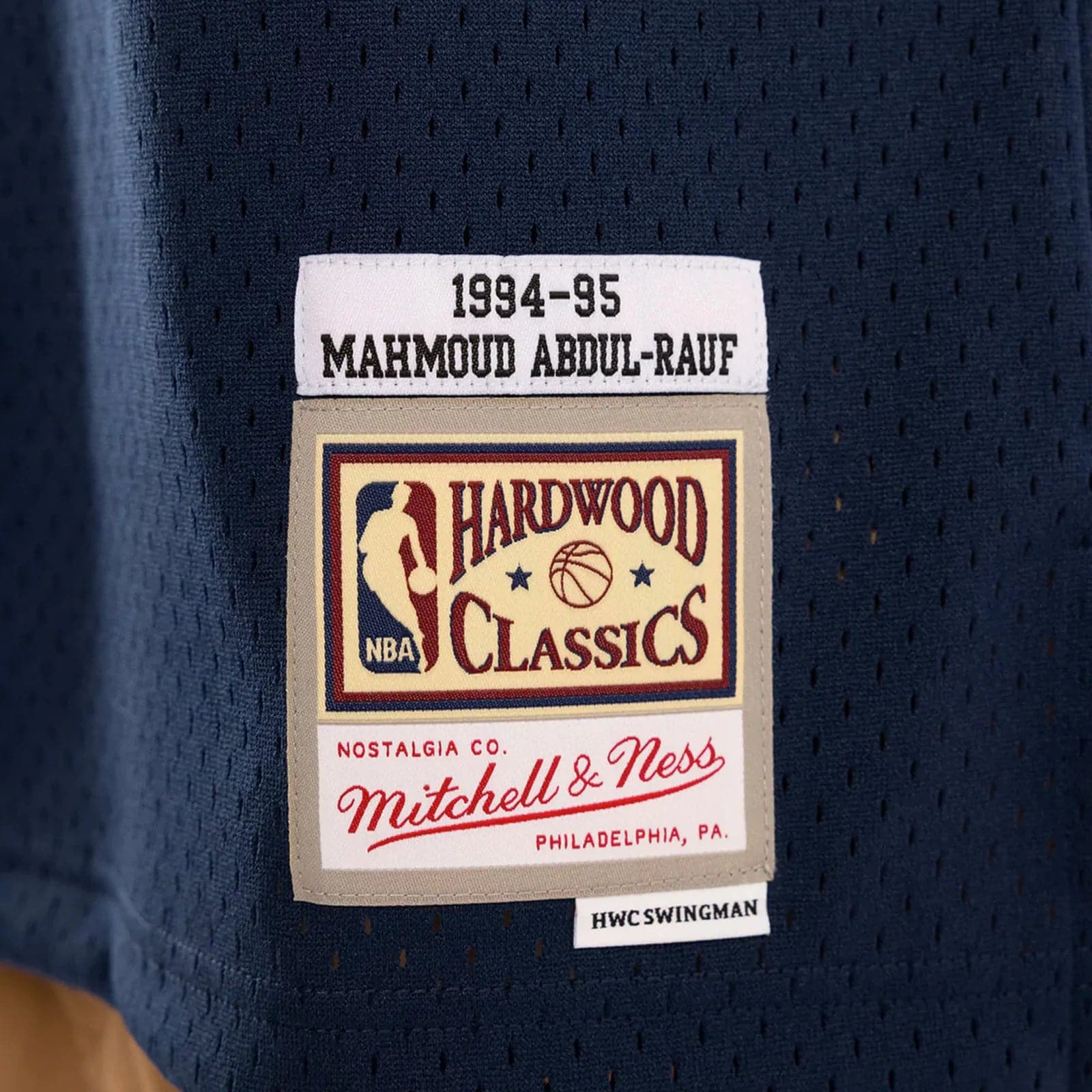 Mitchell And Ness Jerseys Mahmoud Abdul-Rauf Denver Nuggets Mitchell & Ness NBA Swingman Jersey - Navy