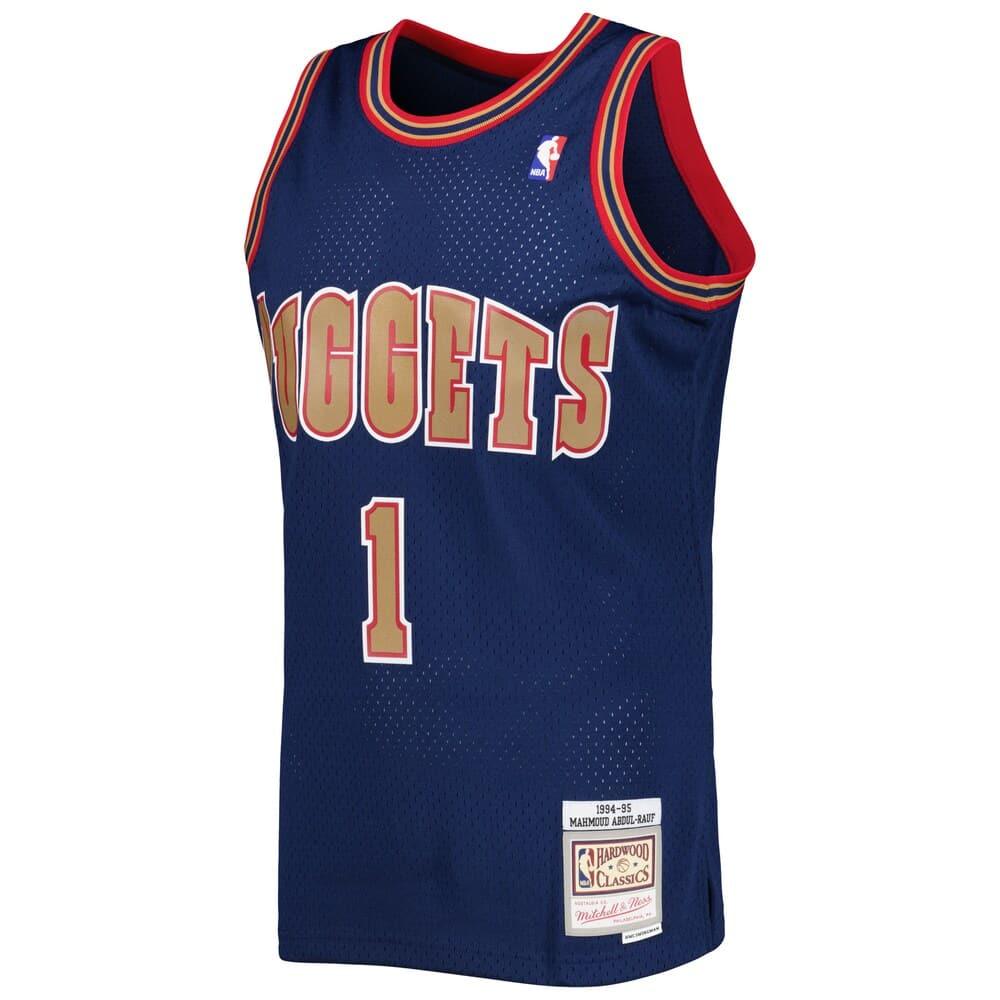 Mitchell And Ness Jerseys Mahmoud Abdul-Rauf Denver Nuggets Mitchell & Ness NBA Swingman Jersey - Navy