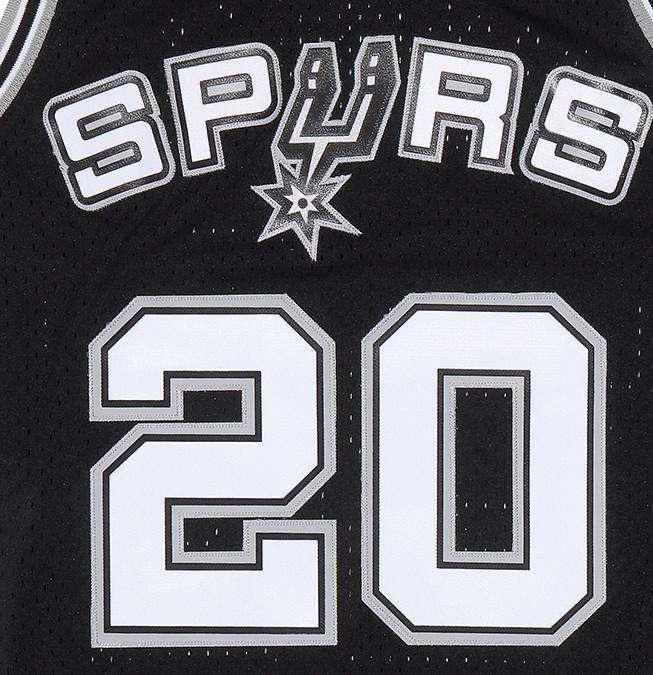Mitchell And Ness Jerseys Manu Ginobil San Antonio Spurs Mitchell & Ness NBA Swingman Jersey - Black