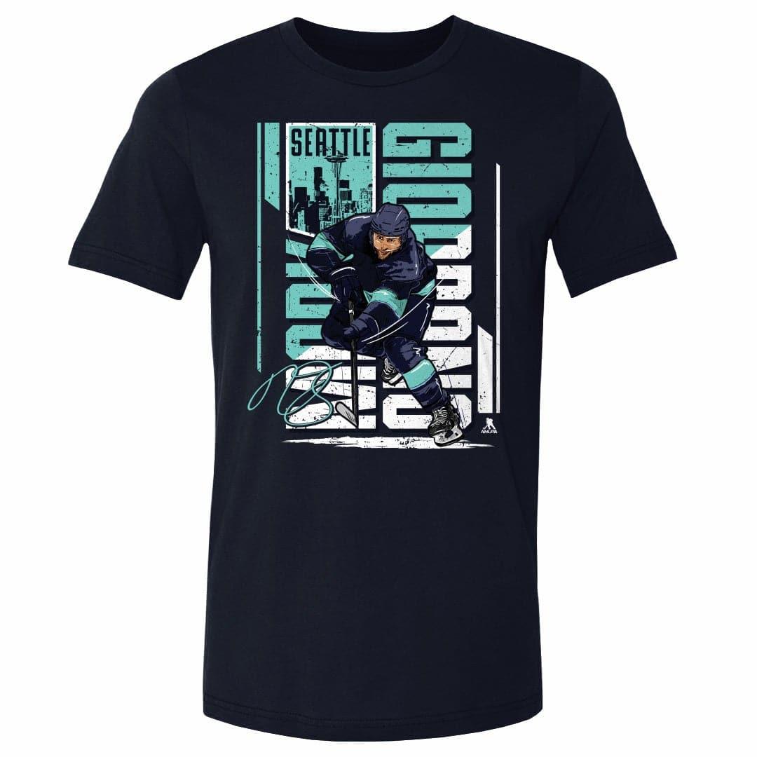 500 Level T-Shirts Mark Giordano Seattle Kraken 500 Level NHL Vertical T-Shirt - Navy