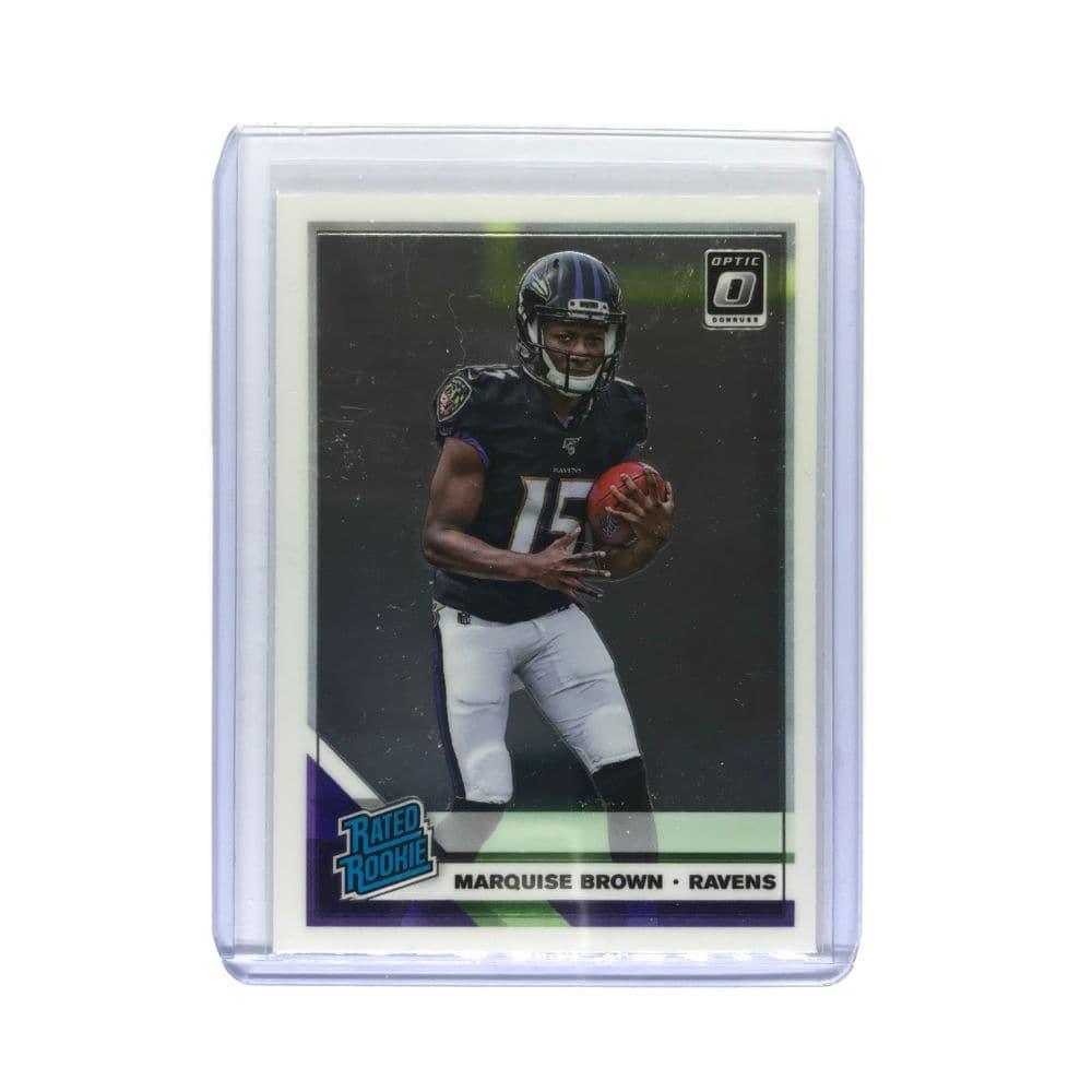 Panini Cards Marquise Brown Baltimore Ravens 2019 Panini Donruss Optic NFL Rated Rookie Card