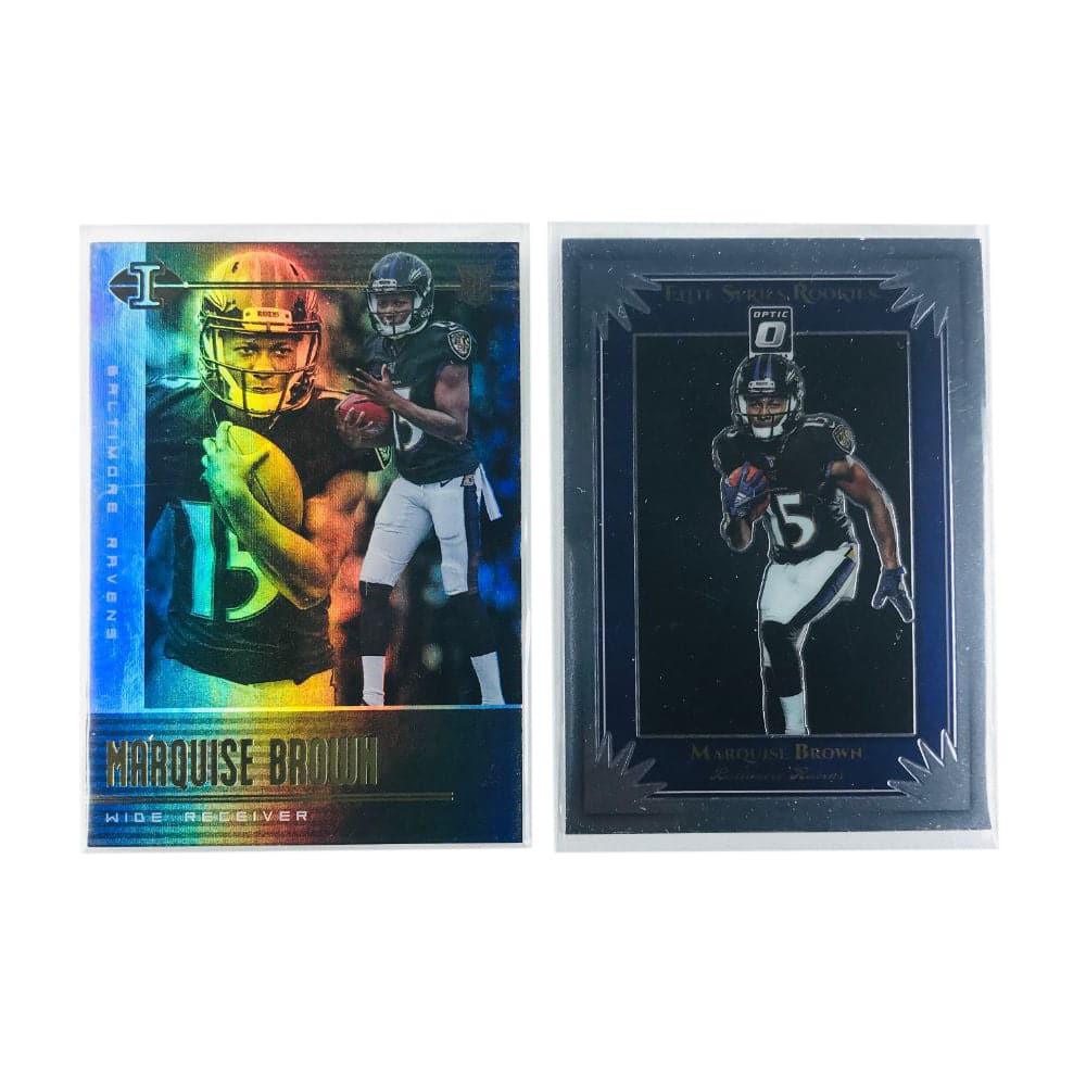 Panini Cards Marquise Brown Baltimore Ravens 2019 Panini NFL 2 Card Insert Set
