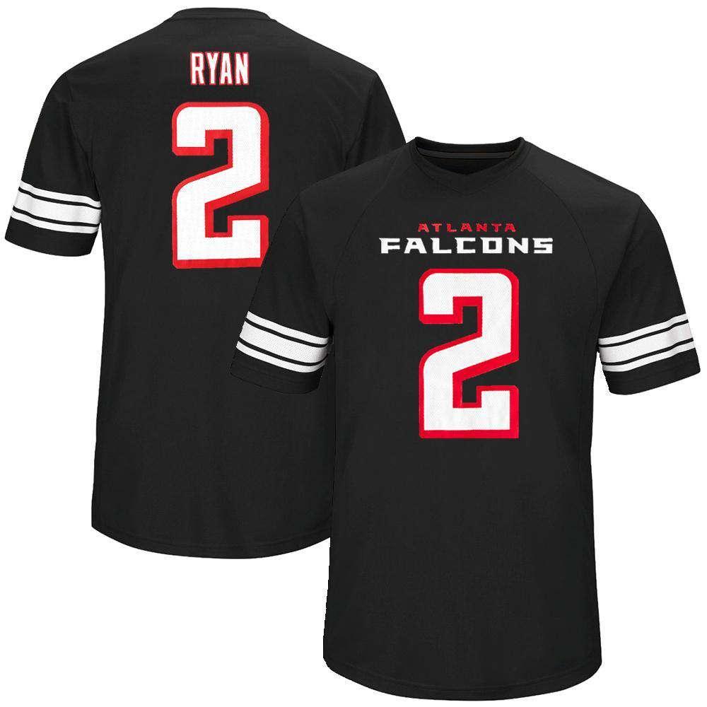 Majestic Athletic Jerseys Matt Ryan Atlanta Falcons Majestic NFL Hashmark Replica Jersey - Black
