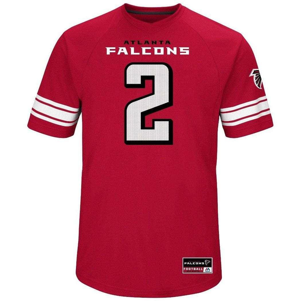Majestic Athletic Jerseys Matt Ryan Atlanta Falcons Majestic NFL Hashmark Replica Jersey - Red