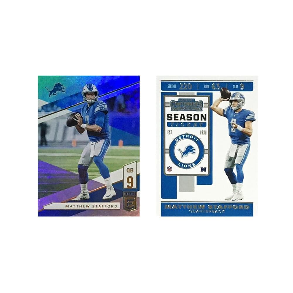 Panini Cards Matthew Stafford Detroit Lions Panini NFL 2 Card Set