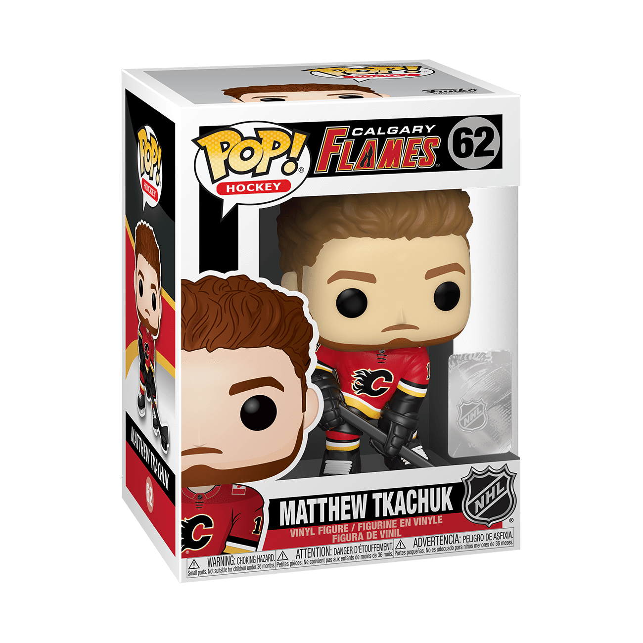 Funko Figures Matthew Tkachuk Calgary Flames Funko NHL Pop 3.75" Figure - Red