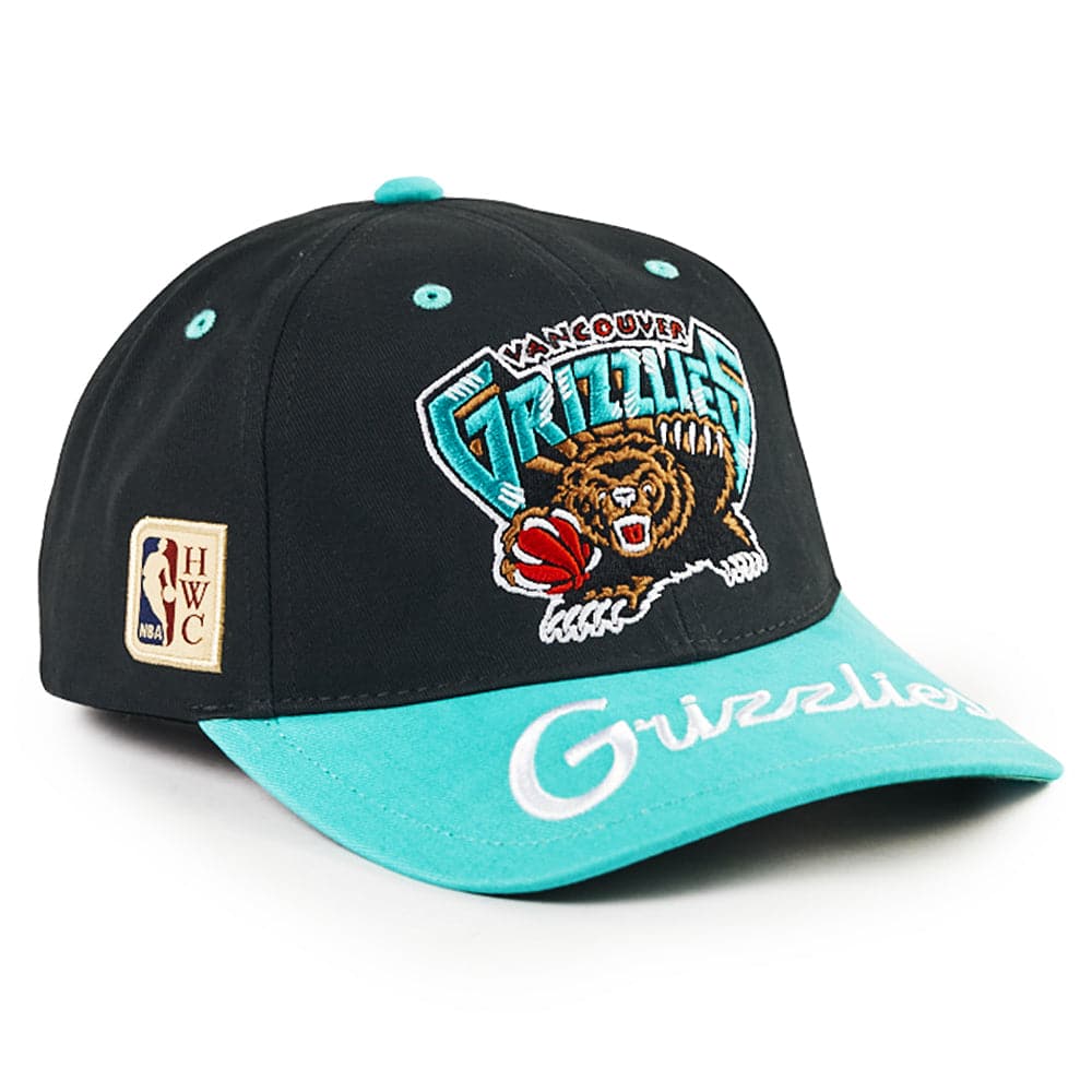 Mitchell And Ness Caps Memphis Grizzlies Mitchell & Ness NBA Double Up Deadstock Snapback Hat - Black