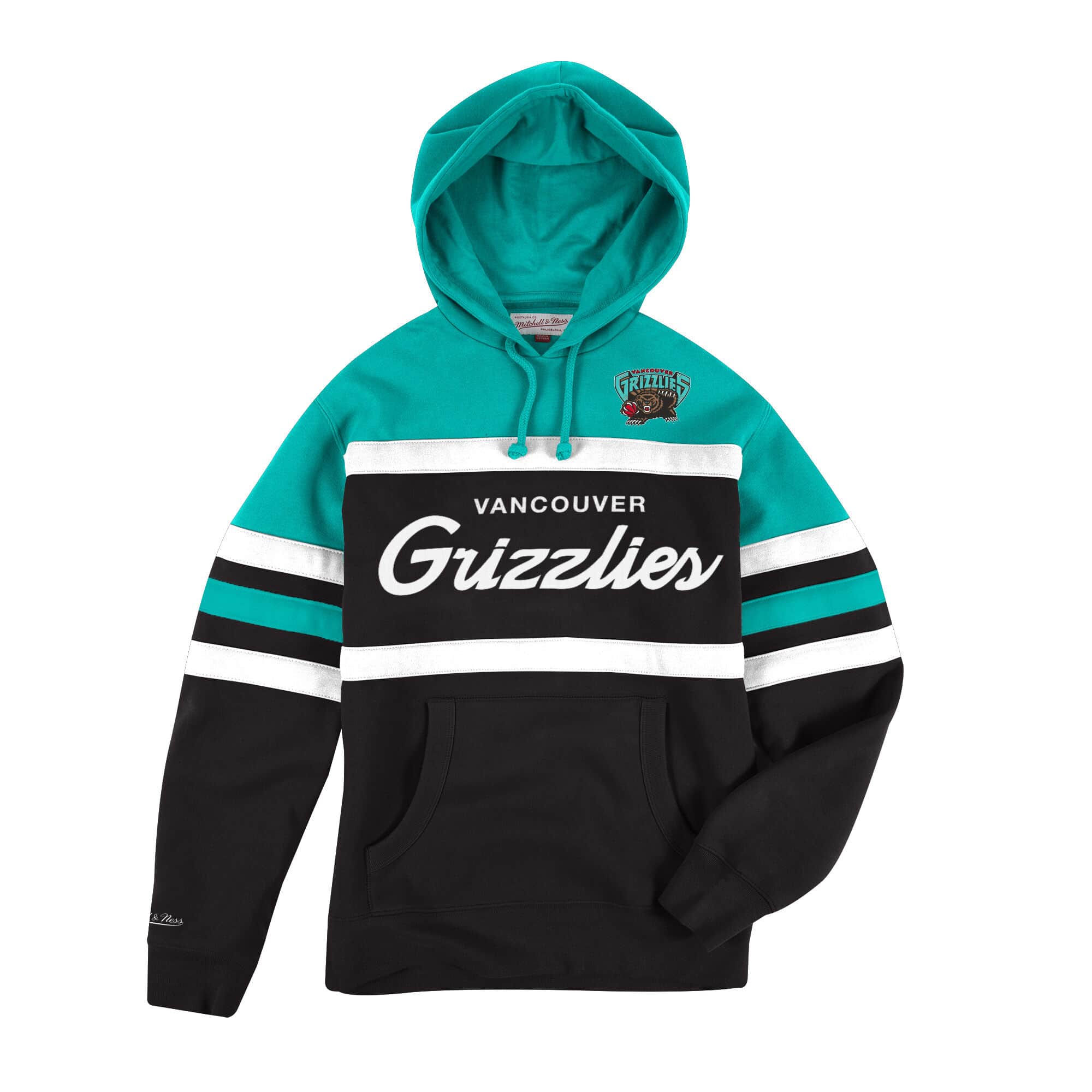 Mitchell And Ness Jumpers Memphis Grizzlies Mitchell & Ness NBA Head Coach Hoodie Jumper - Black