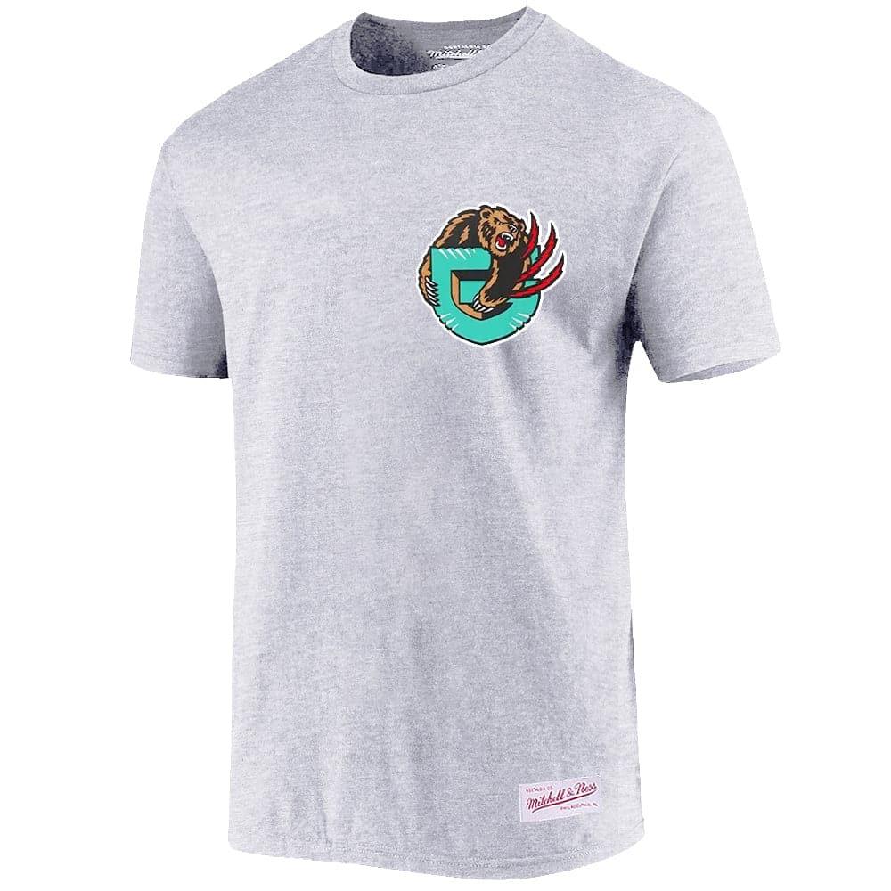 Mitchell And Ness T-Shirts Memphis Grizzlies Mitchell & Ness NBA HWC Retro Repeat T-Shirt - White Marle