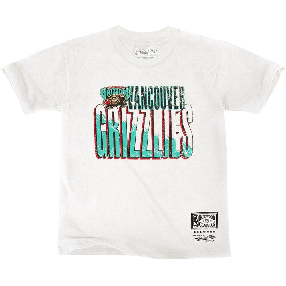 Mitchell And Ness T-Shirts Memphis Grizzlies Mitchell & Ness NBA HWC Scribble Vintage T-Shirt - Vintage White