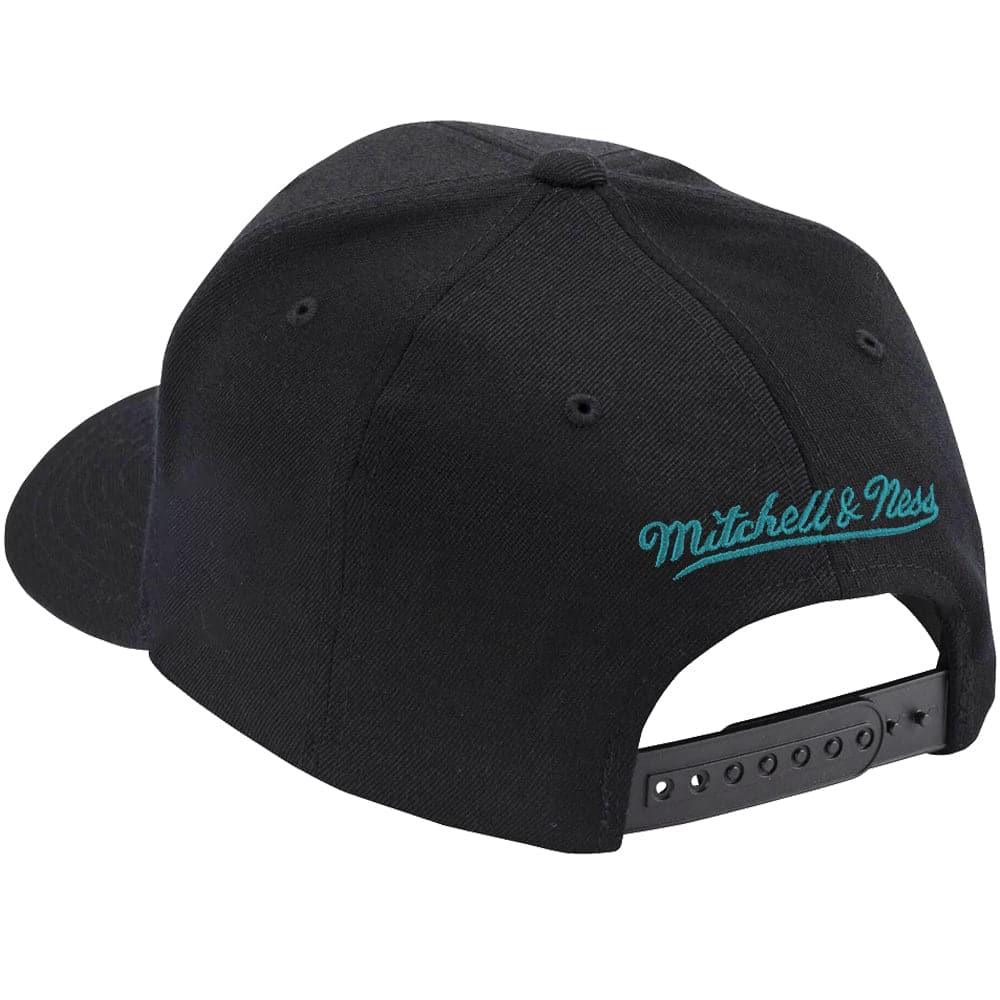 Mitchell And Ness Caps Memphis Grizzlies Mitchell & Ness NBA Logo Script Classic Red Snapback Hat - Black