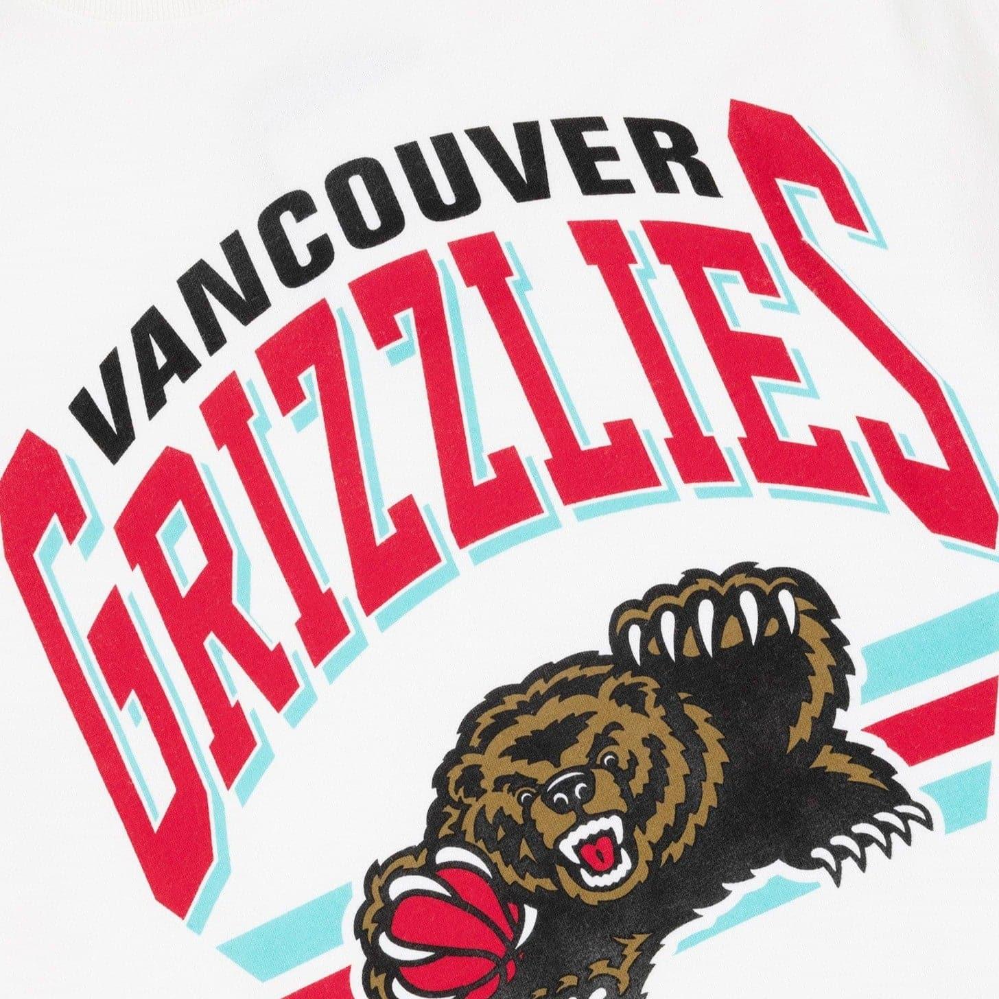 Mitchell And Ness Jumpers Memphis Grizzlies Mitchell & Ness NBA Stadium Logo Vintage Crew Jumper - White