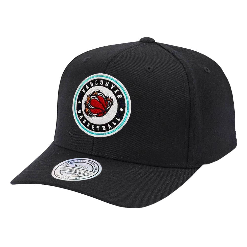 Mitchell And Ness Caps Memphis Grizzlies Mitchell & Ness NBA Varsity Patch 110 Curve Snapback Hat - Black