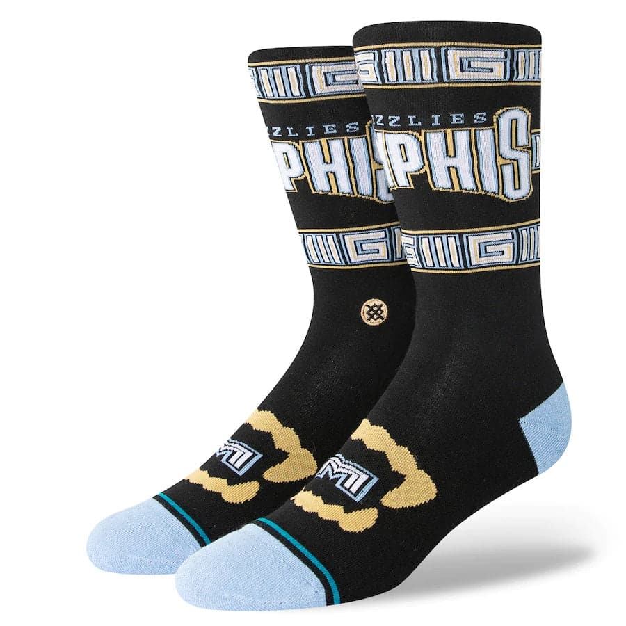 Stance Socks Large (9-12 US) Memphis Grizzlies Stance NBA 22-23 City Edition Crew Socks - Black