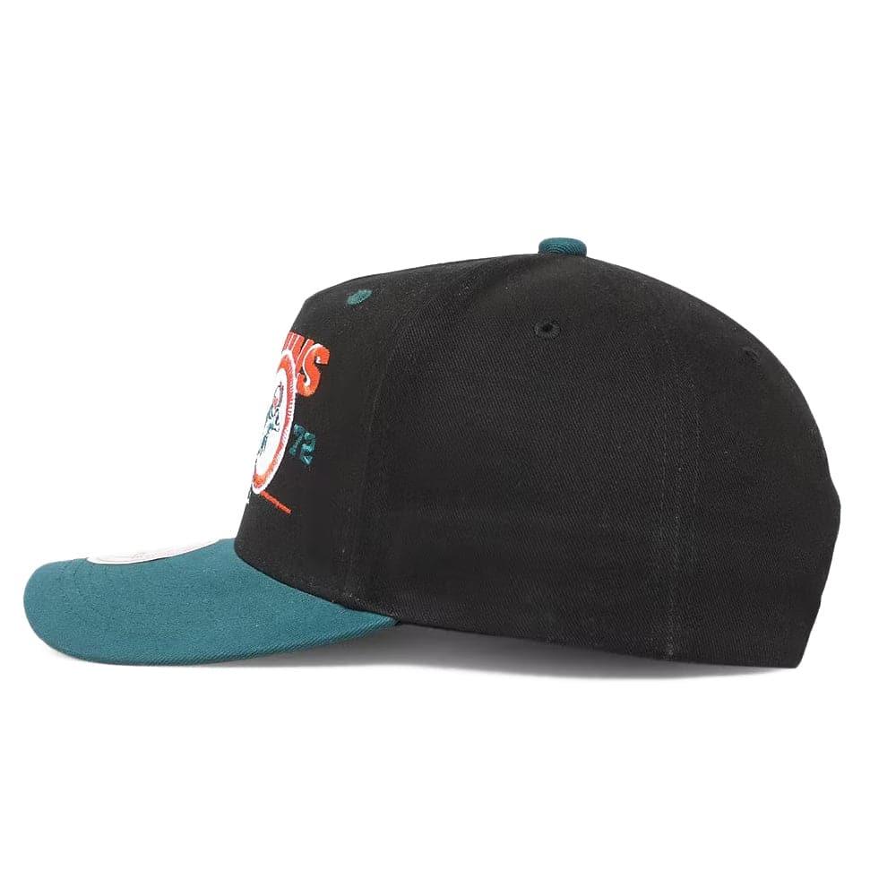 Mitchell And Ness Caps Miami Dolphins Mitchell & Ness NFL 1972 Classic Red Snapback Hat - Black