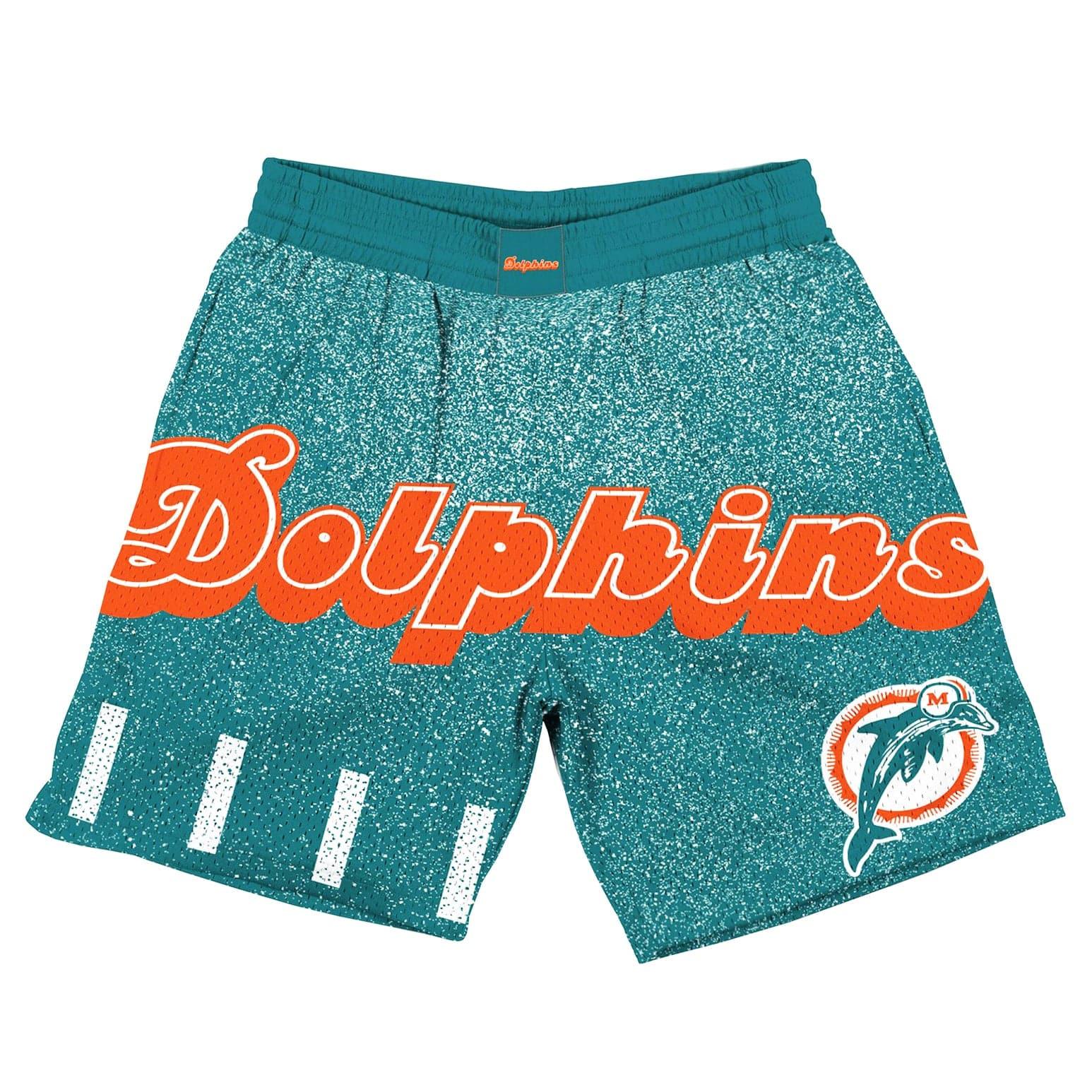 Mitchell And Ness Shorts Miami Dolphins Mitchell & Ness NFL Jumbotron Subliminated Shorts