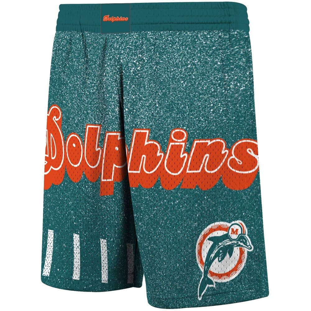 Mitchell And Ness Shorts Miami Dolphins Mitchell & Ness NFL Jumbotron Subliminated Shorts