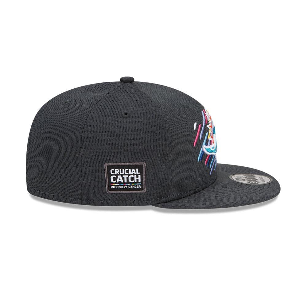 New Era Caps Miami Dolphins New Era NFL 2021 Crucial Catch 9FIFTY Snapback Hat - Steel