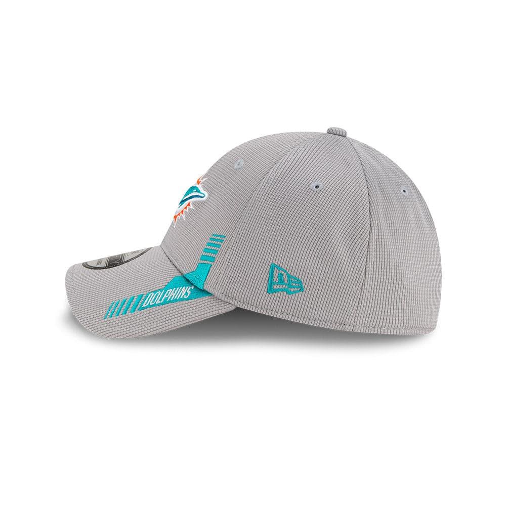 New Era Caps Miami Dolphins New Era NFL 2021 Sideline Home 39THIRTY Flex Fit Hat - Grey