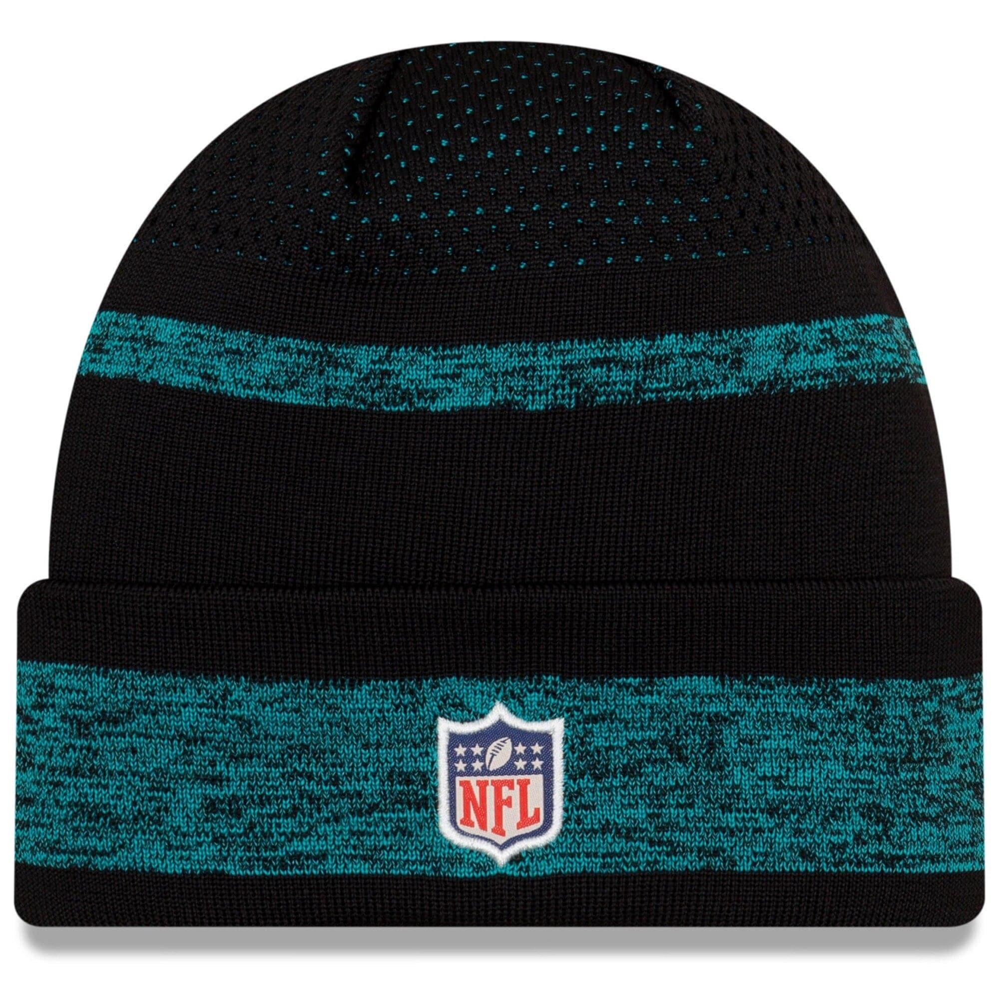 New Era Beanies Miami Dolphins New Era NFL 2021 Sideline Performance Tech Cuff Beanie - Black