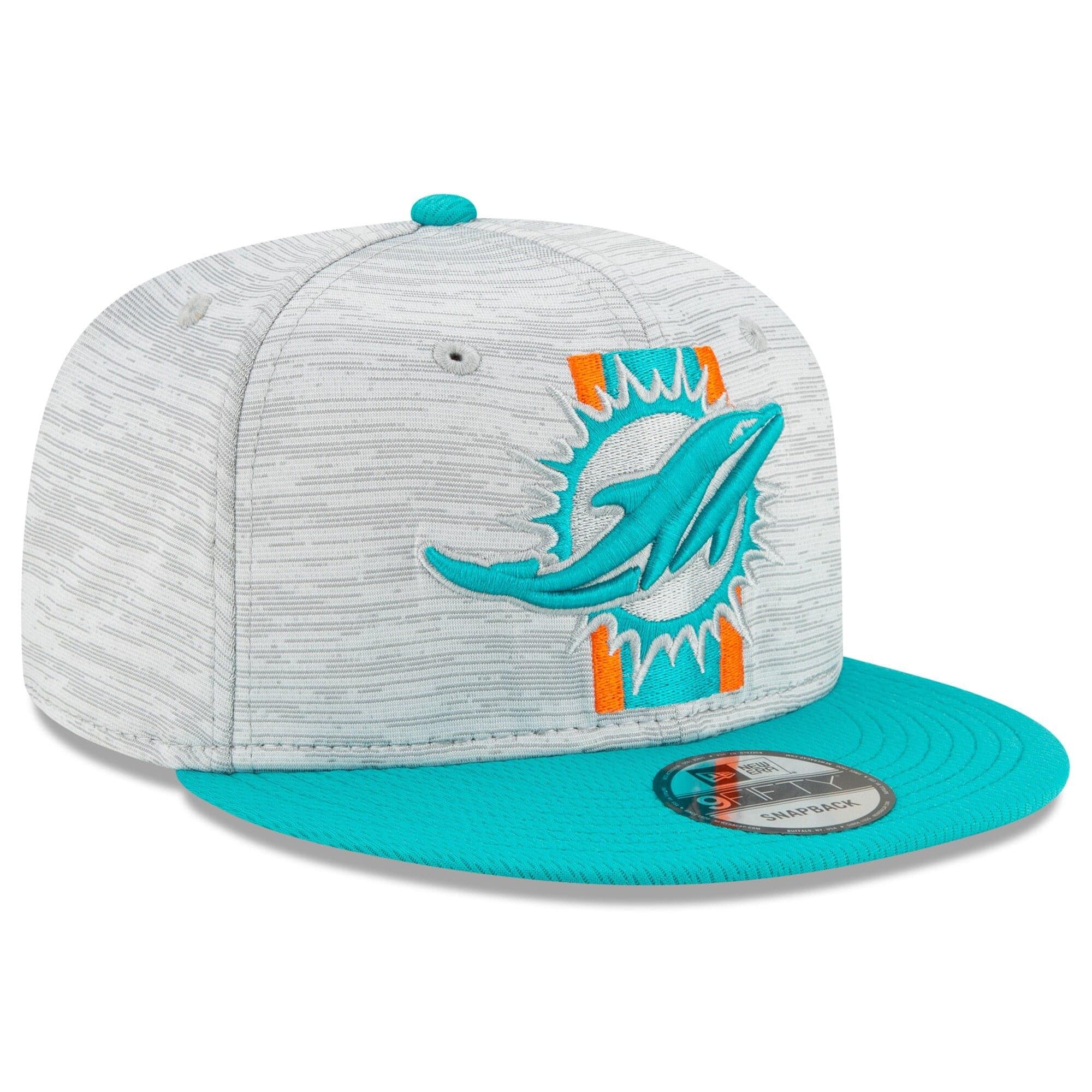 New Era Caps Miami Dolphins New Era NFL 2021 Training Camp 9FIFTY Snapback Hat - Grey