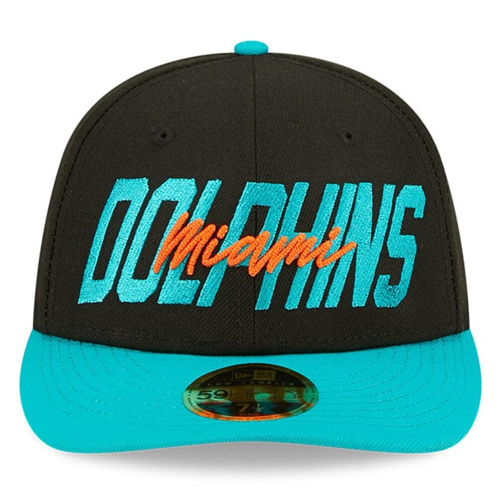 New Era Caps Miami Dolphins New Era NFL 2022 Draft Low Profile 59FIFTY Fitted Hat - Black