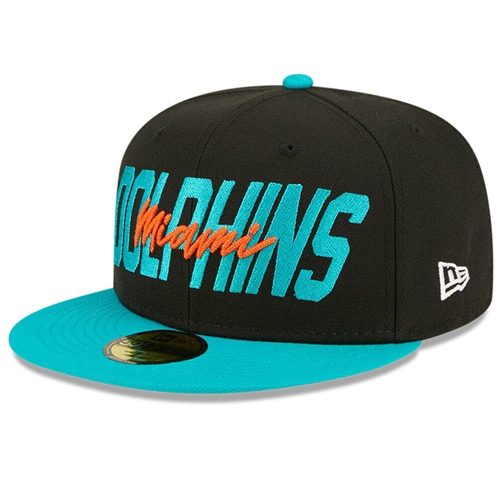 New Era Caps Miami Dolphins New Era NFL 2022 Draft On-Stage 59FIFTY Fitted Hat - Black
