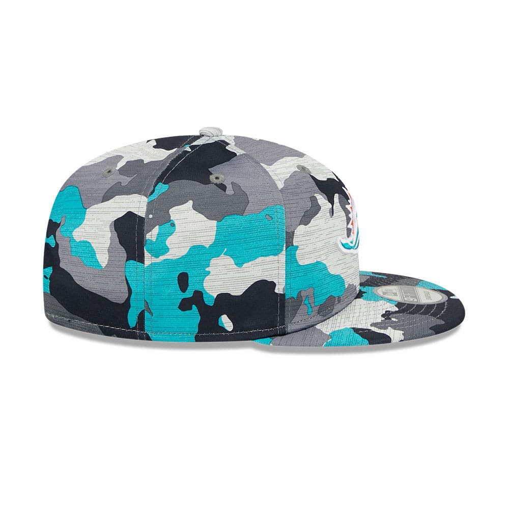 New Era Caps Miami Dolphins New Era NFL 22 Training Camp 9FIFTY Snapback Hat - Camo