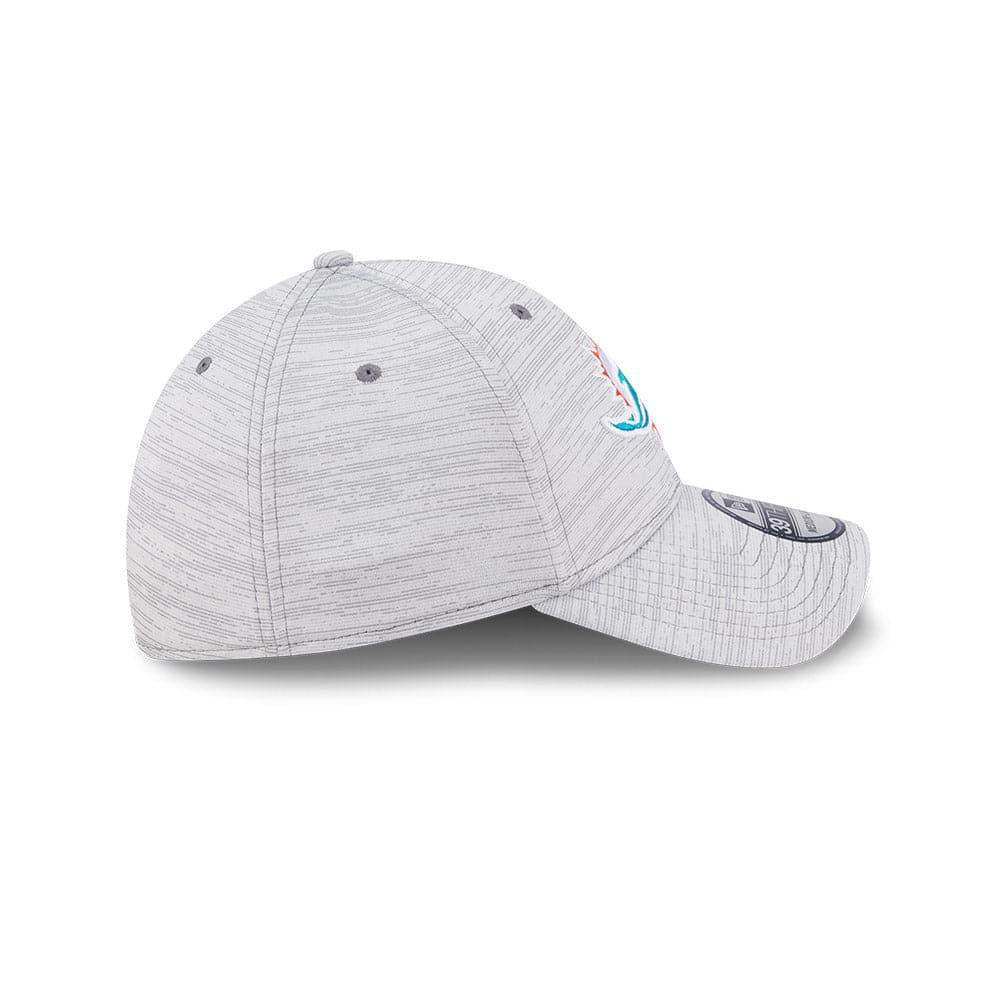 New Era Caps Miami Dolphins New Era NFL 22 Training Camp Coach 39THIRTY Stretch Fit Hat - Grey