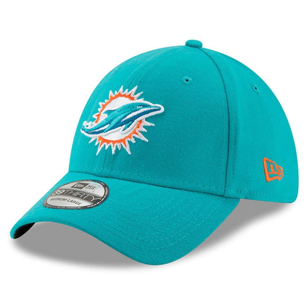 New Era Caps Miami Dolphins New Era NFL Team 39THIRTY Stretch-Fit Hat - Aqua