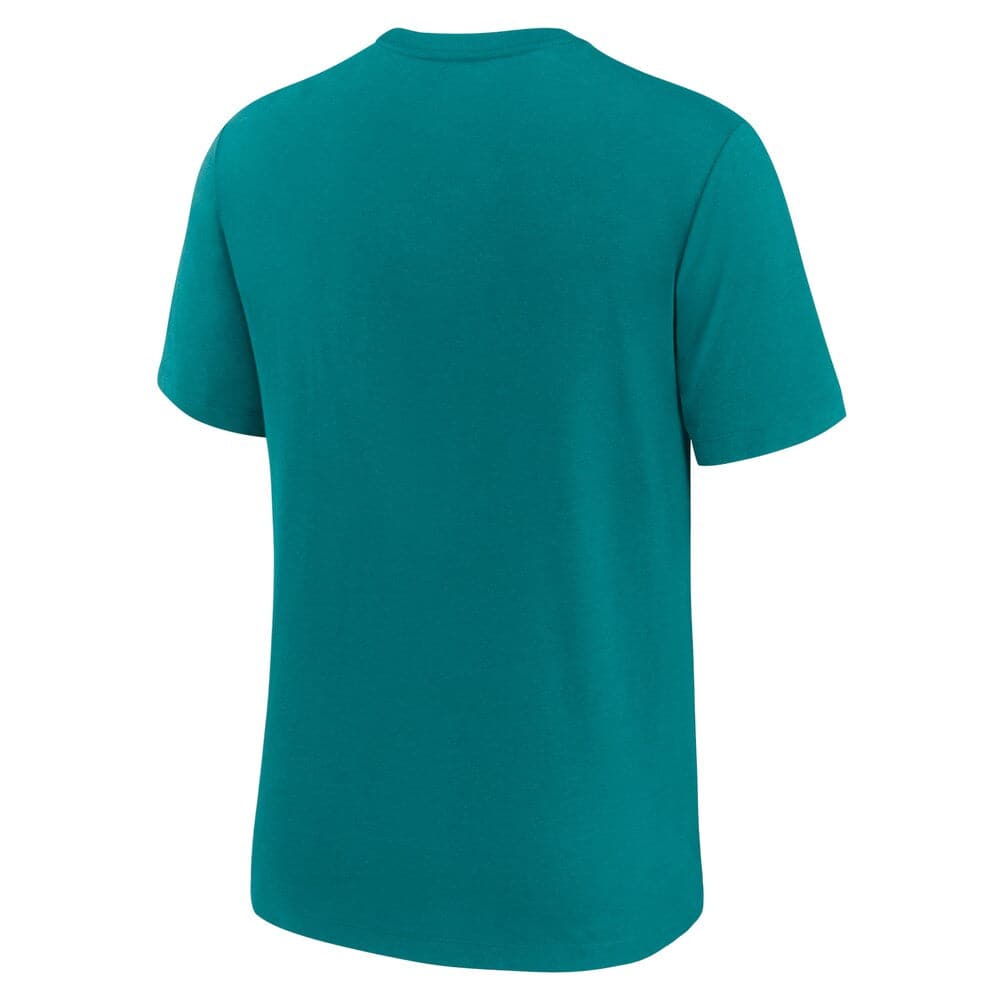 Nike T-Shirts Miami Dolphins Nike NFL Historic Logo Tri-Blend T-Shirt - Aqua