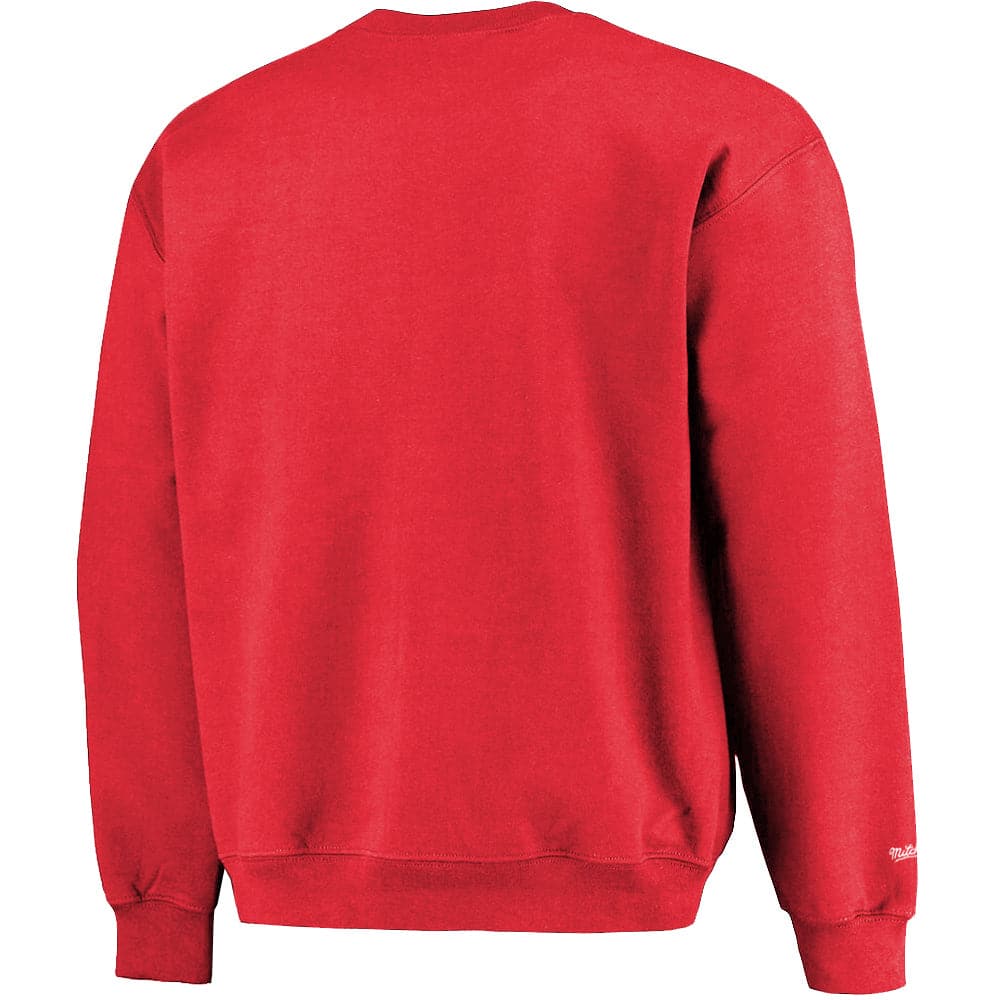 Mitchell And Ness Jumpers Miami Heat Mitchell & Ness NBA World Champs Vintage Crew Jumper - Faded Red