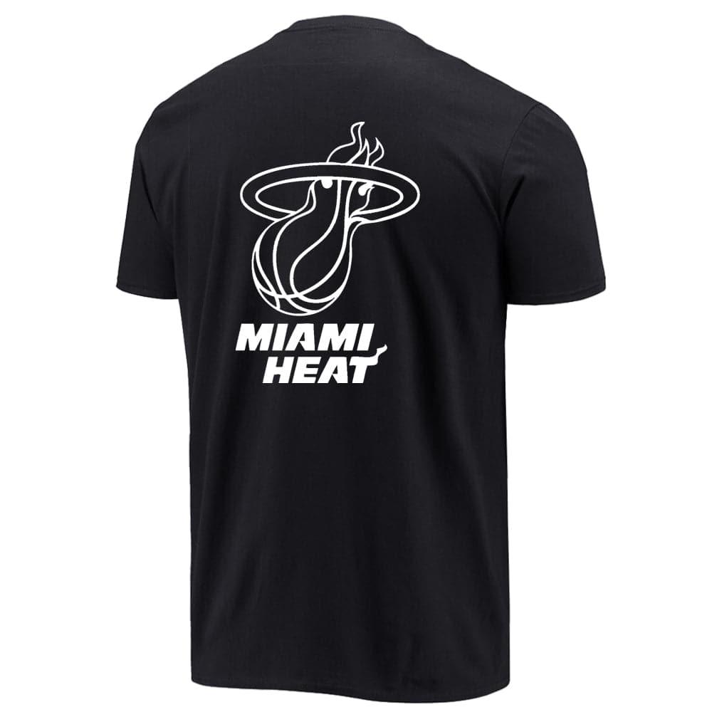 NBA Essentials T-Shirts Miami Heat NBA Essentials Mono Repeat T-Shirt - Black