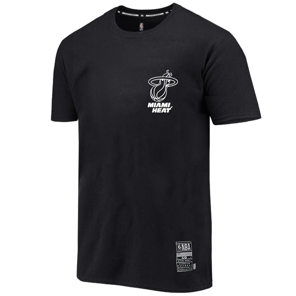 NBA Essentials T-Shirts Miami Heat NBA Essentials Mono Repeat T-Shirt - Black