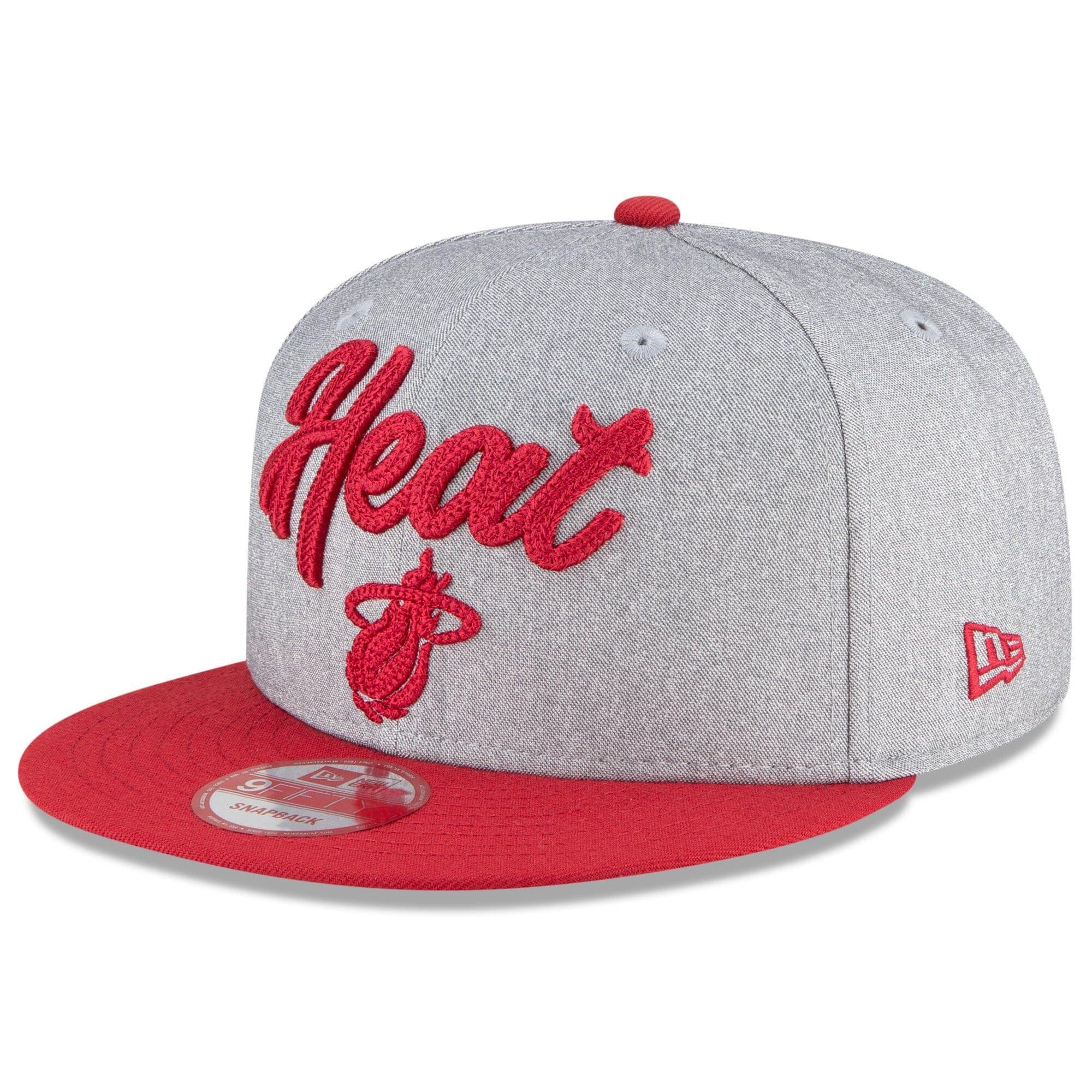 New Era Caps Miami Heat New Era 2020 NBA Draft 9FIFTY Snapback Hat - Heather Grey