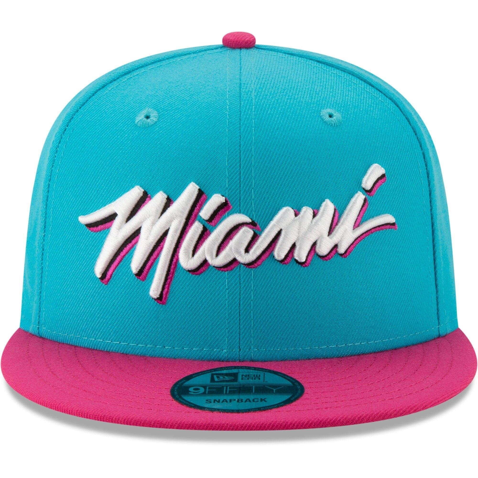 New Era Caps Miami Heat New Era NBA 2019 City Series 9FIFTY Snapback Hat - Blue