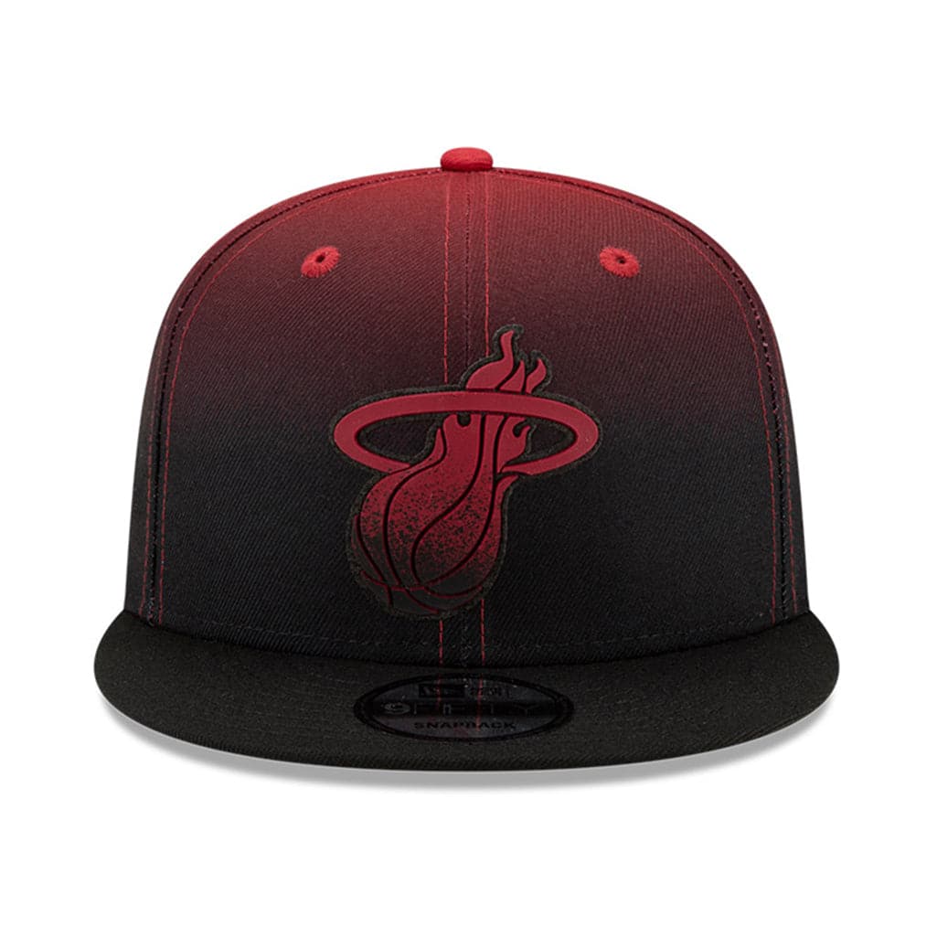 New Era Caps Miami Heat New Era NBA 2021 Back Half 9FIFTY Snapback Hat - Red