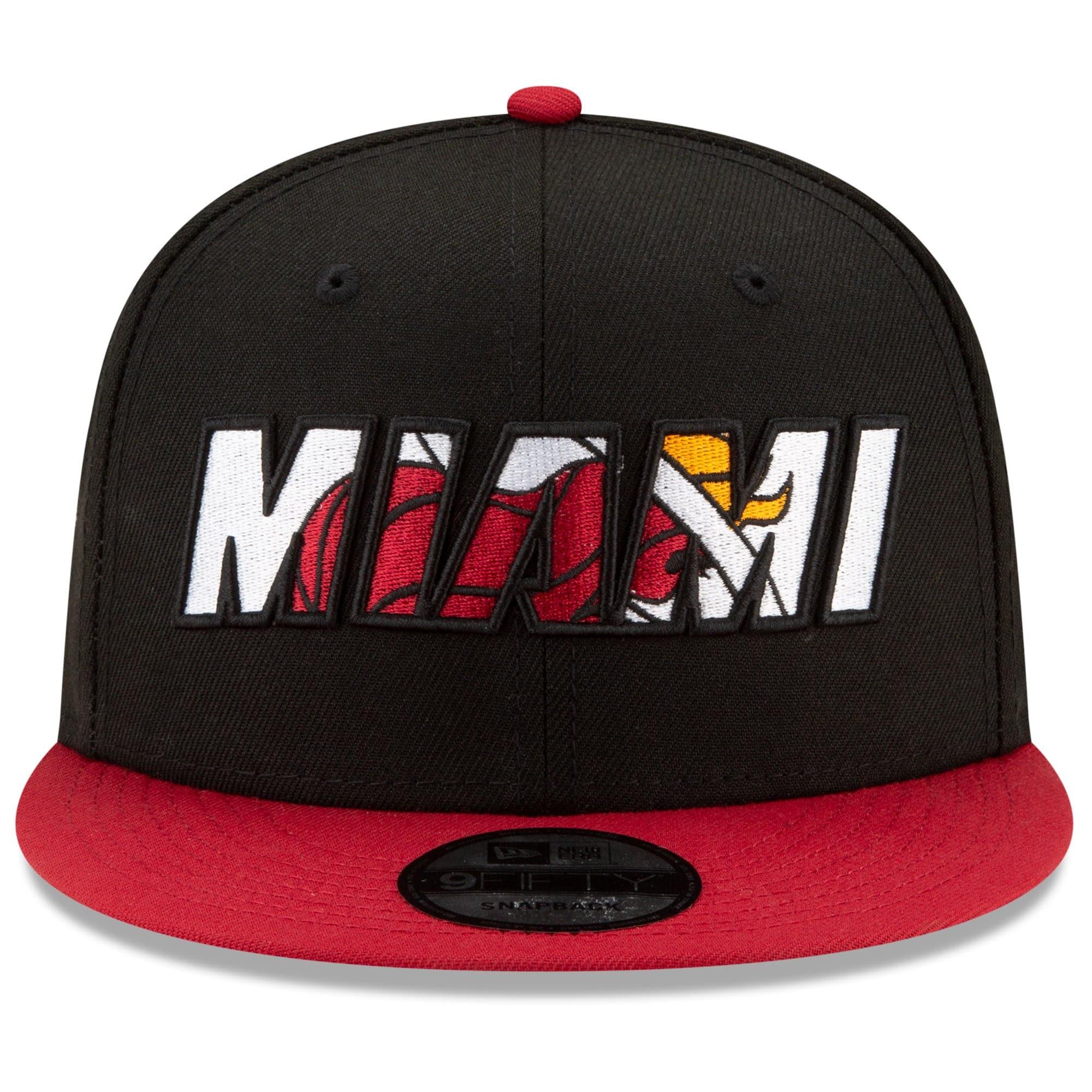 New Era Caps Miami Heat New Era NBA 2021 Draft 9FIFTY Snapback Hat - Black