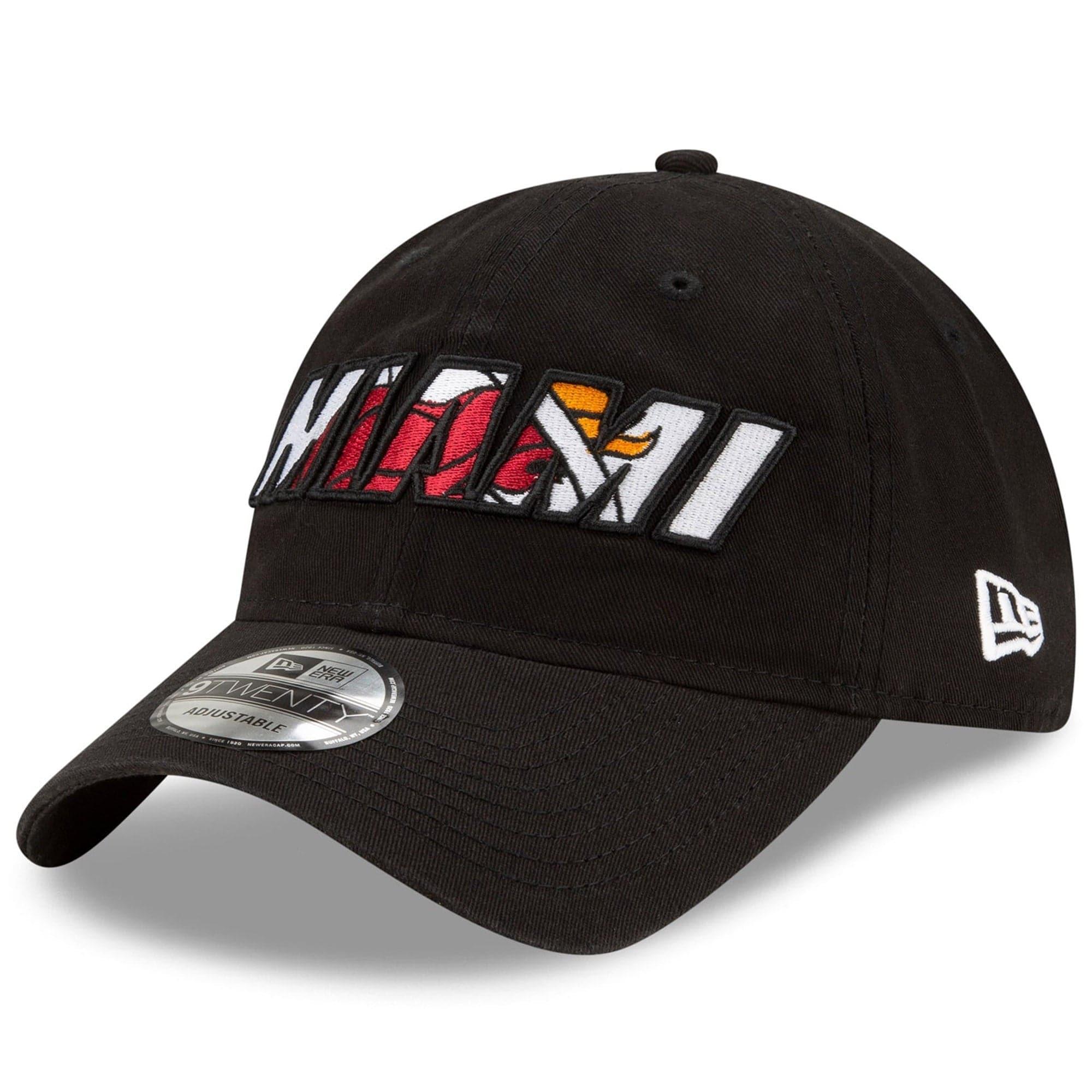 New Era Caps Miami Heat New Era NBA 2021 Draft 9TWENTY Strapback Hat - Black