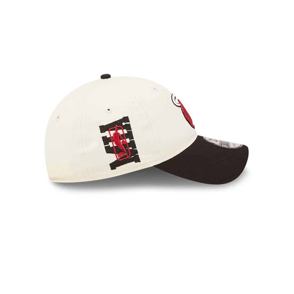 New Era Caps Miami Heat New Era NBA 2022 Draft 9TWENTY Strapback Hat - Cream