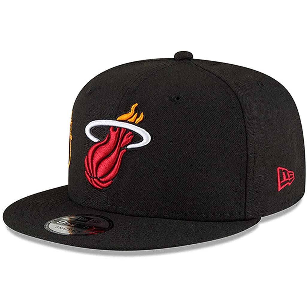New Era Caps Miami Heat New Era NBA 21-22 Back Half 9FIFTY Snapback Hat - Black
