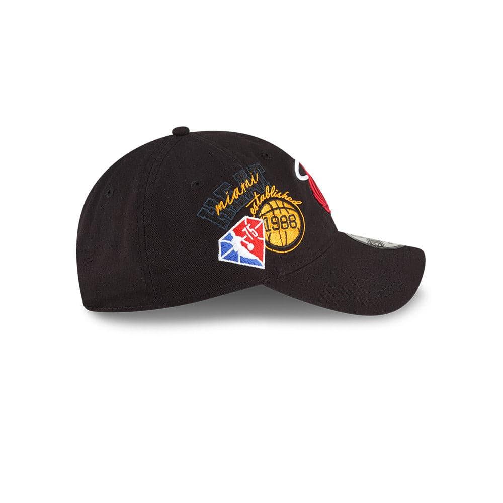 New Era Caps Miami Heat New Era NBA 21-22 Back Half 9TWENTY Hat - Black
