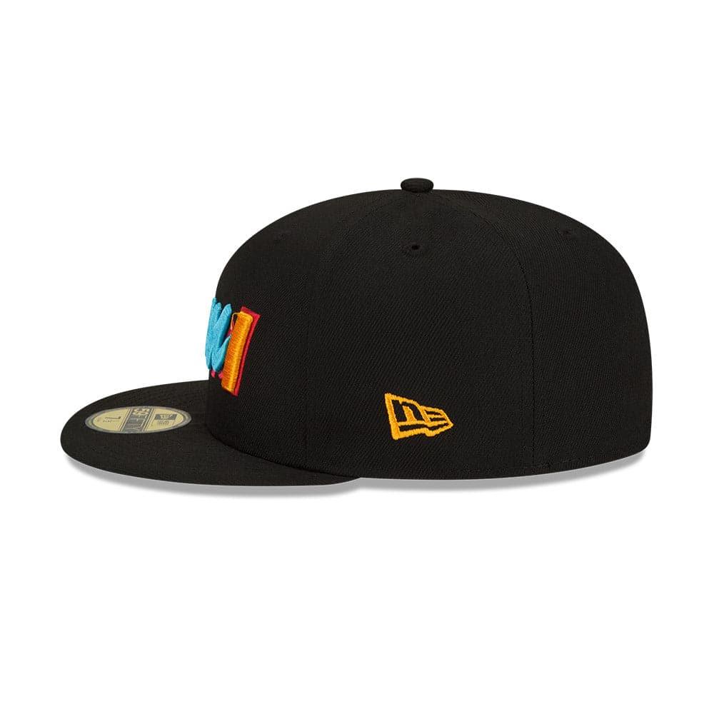 New Era Caps Miami Heat New Era NBA 21-22 City Edition 59FIFTY Fitted Hat - Black