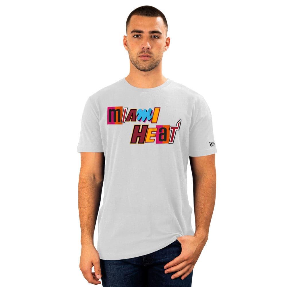 New Era T-Shirts Miami Heat New Era NBA 22-23 City Edition T-Shirt - White